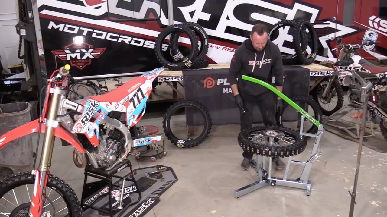 Rabaconda Dirt Bike Tire Changer and Plews Tires: Match Made in Heaven