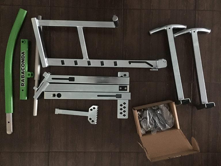 Motorcycle tire changer – Rabaconda from the box to the bag