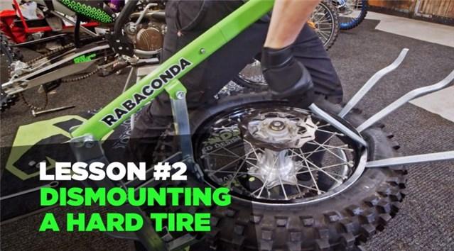 How to Dismount a Hard Motorcycle Tire
