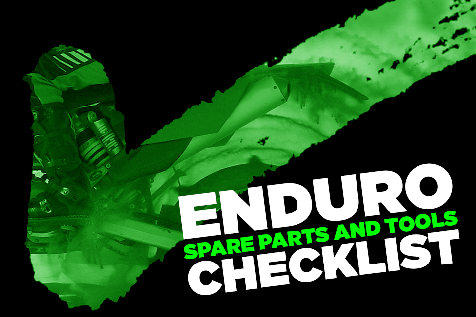 Enduro Spare Parts and Tools Checklist