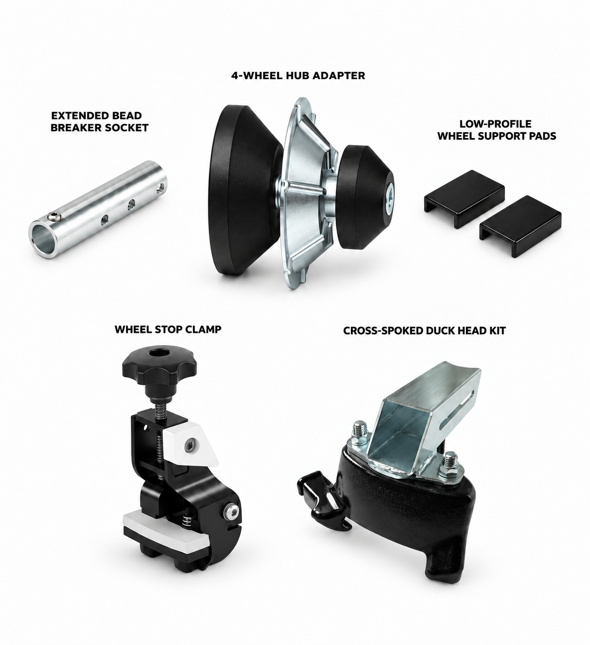 4-Wheel Adapter Kit for the Street Bike Tire Changer