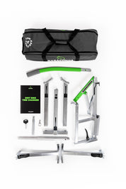Dirt Bike Tire Changer + Lift Kit + Pro Tire Irons Bundle
