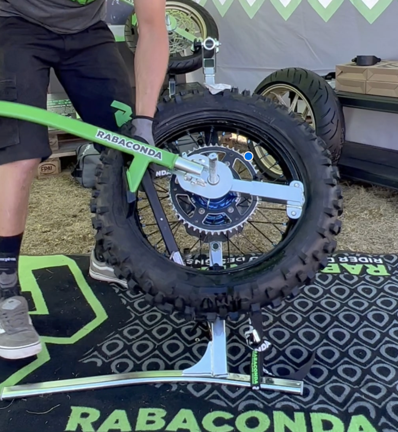 Strap for Wire Spoked Rims for Street Bike Tire Changer