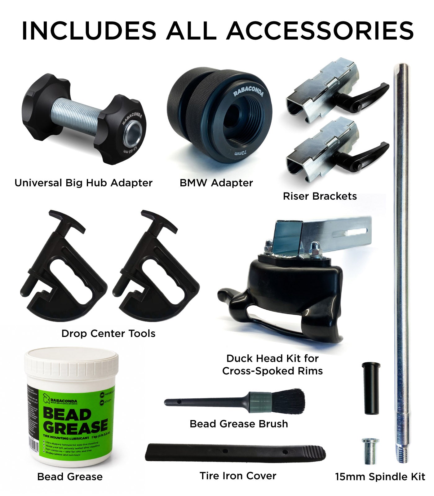 ULTIMATE Kit - Street Bike Tire Changer in use