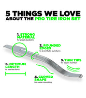 Pro Tire Iron Set in Bag